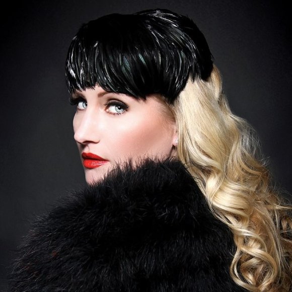 Milbrae Vintage Black Feather & Net Hat - Picture 1 of 8